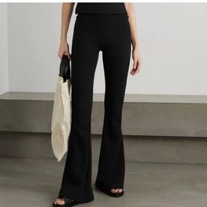 Theory Cirrina Corduroy Flare Pants Size 2 Black Bell Bottom Y2K